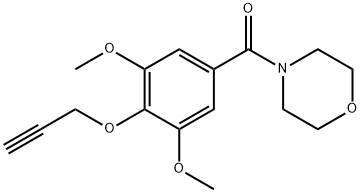 4-(4-Propargyloxy-3,5-dimethoxybenzoyl)morpholine Struktur
