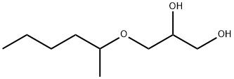 3-[(1-Methylpentyl)oxy]-1,2-propanediol 结构式