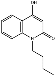 1-butyl-4-hydroxy-2-quinolone Structure