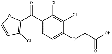 [4-[(5-Chlorofuran-2-yl)carbonyl]-2,3-dichlorophenoxy]acetic acid Struktur