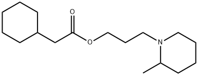 Cyclohexylacetic acid 3-(2-methylpiperidino)propyl ester,64046-51-1,结构式