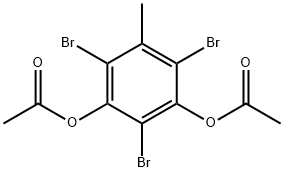2,4,6-Tribromo-5-methyl-1,3-benzenediol diacetate,64046-60-2,结构式