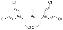 PALLADOUSCHLORIDE,BIS(TRI-BETA-CHLOROVINYL)ARSINE) Struktur