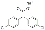 Bis(p-chlorophenyl)acetic acid sodium salt Struktur