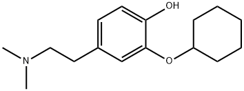2-(Cyclohexyloxy)-4-[2-(dimethylamino)ethyl]phenol Struktur