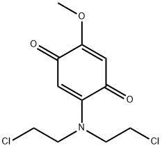 5-[Bis(2-chloroethyl)amino]-2-methoxy-1,4-benzoquinone Struktur