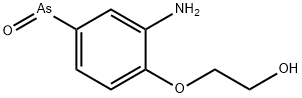 [3-Amino-4-(2-hydroxyethoxy)phenyl]arsine oxide Struktur