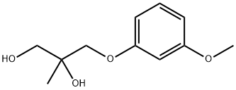 3-(m-Methoxyphenoxy)-2-methyl-1,2-propanediol,64049-41-8,结构式