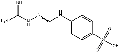 4-[3-(Amidino)guanidino]benzenesulfonic acid Struktur