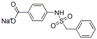 4-[[(Phenylmethyl)sulfonyl]amino]benzoic acid sodium salt 结构式