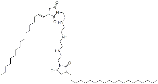 1-[2-[[2-[[2-[[2-[3-(icosenyl)-2,5-dioxo-1-pyrrolidinyl]ethyl]amino]ethyl]amino]ethyl]amino]ethyl]-3-(octadecenyl)pyrrolidine-2,5-dione|1-[2-[[2-[[2-[[2-[3-(二十烯基)-2,5-二氧-1-吡咯烷基]乙基]氨基]乙基]氨基]乙基]氨基]乙基]-3-十八烯基-2,5-吡咯烷二酮