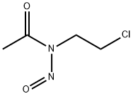 N-(2-クロロエチル)-N-ニトロソアセトアミド 化学構造式