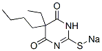 5-Butyl-5-ethyl-2-sodiothio-4,6(1H,5H)-pyrimidinedione Structure