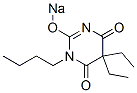 1-Butyl-5,5-diethyl-2-sodiooxy-4,6(1H,5H)-pyrimidinedione Structure