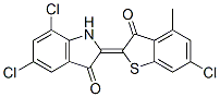 6406-10-6 5,7-Dichloro-2-[6-chloro-4-methyl-3-oxobenzo[b]thiophen-2(3H)-ylidene]-1H-indol-3(2H)-one