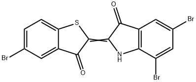 2-(5-Bromo-3-oxobenzo[b]thiophen-2(3H)-ylidene)-5,7-dibromo-1H-indol-3(2H)-one,6406-14-0,结构式
