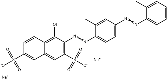 4-Hydroxy-3-[[2-methyl-4-[(2-methylphenyl)azo]phenyl]azo]naphthalene-2,7-disulfonic acid disodium salt|