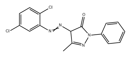 4-[(2,5-二氯苯基)偶氮]-2,4-二氢-5-甲基-2-苯基-3H-吡唑-3-酮,6407-75-6,结构式