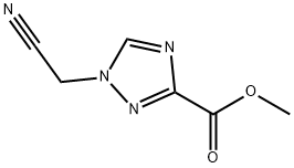 1H-1,2,4-Triazole-3-carboxylicacid,1-(cyanomethyl)-,methylester(9CI) 化学構造式