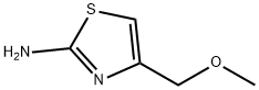 4-(METHOXYMETHYL)-1,3-THIAZOL-2-AMINE, 640768-40-7, 结构式