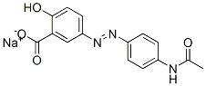 sodium 5-[[4-(acetylamino)phenyl]azo]salicylate 结构式