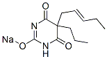 5-(2-Pentenyl)-5-propyl-2-sodiooxy-4,6(1H,5H)-pyrimidinedione Structure