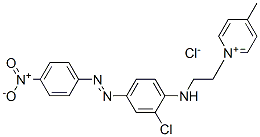 1-[2-[[2-chloro-4-[(4-nitrophenyl)azo]phenyl]amino]ethyl]-4-methylpyridinium chloride|