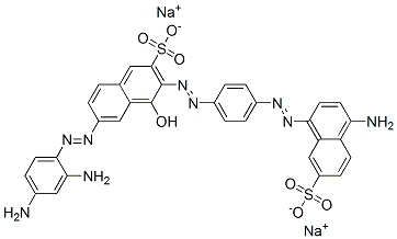 6409-25-2 disodium 3-[[4-[(4-amino-7-sulphonatonaphthyl)azo]phenyl]azo]-6-[(2,4-diaminophenyl)azo]-4-hydroxynaphthalene-2-sulphonate