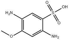 2,5-ジアミノ-4-メトキシベンゼンスルホン酸 化学構造式