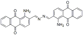 1-amino-9,10-dihydro-9,10-dioxoanthracene-2-carbaldehyde 2-[(1-amino-9,10-dihydro-9,10-dioxo-2-anthryl)methylene]hydrazone 结构式