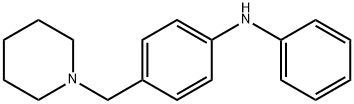 N-[4-[(1-Piperidinyl)methyl]phenyl]aniline,64097-52-5,结构式