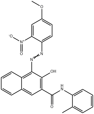 6410-34-0 2-Hydroxy-N-(2-methylphenyl)-1-[(2-nitro-4-methoxyphenyl)azo]-3-naphthamide