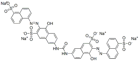 tetrasodium 5,5'-[carbonylbis[imino(1-hydroxy-3-sulphonatonaphthalene-2,6-diyl)azo]]bisnaphthalene-1-sulphonate ,6410-42-0,结构式