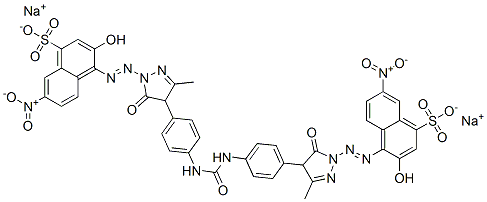 disodium 4,4'-[carbonylbis[imino-4,1-phenylene(4,5-dihydro-3-methyl-5-oxo-1H-pyrazole-1,4-diyl)azo]]bis(3-hydroxy-7-nitronaphthalene-1-sulphonate)|
