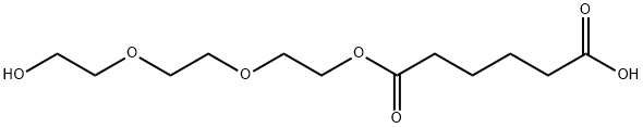 [2-[2-(2-hydroxyethoxy)ethoxy]ethyl] hydrogen adipate Structure