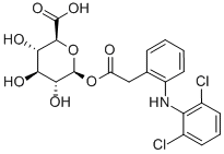 双氯芬酸酰基-Β-D-葡糖苷酸, 64118-81-6, 结构式