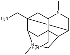 OCTAHYDRO-2,6-DIMETHYL-3,8:4,7-DIMETHANO-2,6-NAPHTHYRIDINE-4,8-DIMETHANAMINE 结构式