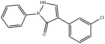 64123-84-8 4-(3-chlorophenyl)-2-phenyl-1,2-dihydro-3H-pyrazol-3-one