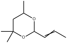 4,4,6-trimethyl-2-(1-propenyl)-1,3-dioxane,6413-74-7,结构式