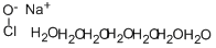 SODIUMHYPOCHLORITEHEPTAHYDRATE 化学構造式