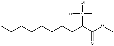 methyl 2-sulphodecanoate|