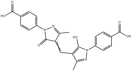 64137-48-0 4-[4-[[1-(4-羧基苯基)-1,5-二氢-3-甲基-5-氧代-4H-吡唑-4-亚基]甲基]-5-羟基-3-甲基-1H-吡唑-1-基]苯甲酸