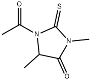 Hydantoin, 1-acetyl-3,5-dimethyl-2-thio-,,64143-07-3,结构式