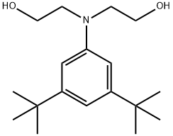 2,2'-[[3,5-ビス(1,1-ジメチルエチル)フェニル]イミノ]ビスエタノール 化学構造式