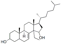 14-ethylcholest-7-ene-3,15-diol Struktur