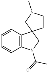 1-Acetyl-1'-methylspiro[indoline-3,3'-pyrrolidine] Struktur