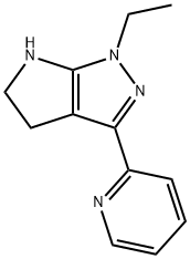 Pyrrolo[2,3-c]pyrazole, 1-ethyl-1,4,5,6-tetrahydro-3-(2-pyridinyl)- (9CI) Struktur