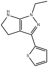 Pyrrolo[2,3-c]pyrazole, 1-ethyl-1,4,5,6-tetrahydro-3-(2-thienyl)- (9CI) 结构式