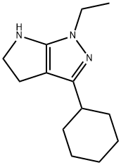 Pyrrolo[2,3-c]pyrazole, 3-cyclohexyl-1-ethyl-1,4,5,6-tetrahydro- (9CI) Structure