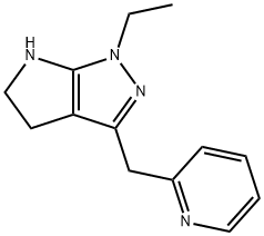 Pyrrolo[2,3-c]pyrazole, 1-ethyl-1,4,5,6-tetrahydro-3-(2-pyridinylmethyl)- (9CI) Structure